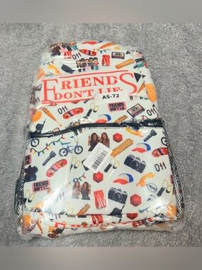 Stranger Things Multicolor 'Friends Don't Lie' Icon Mini Backpack